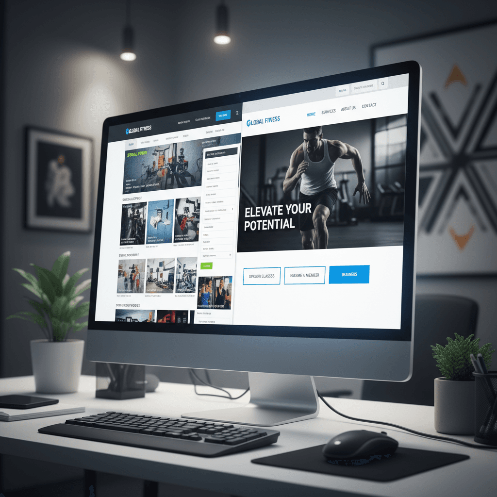 Before-and-after website redesign transformation